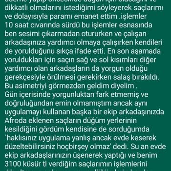 Kronos Kuaför Kronos Eksik İş Yapıyor