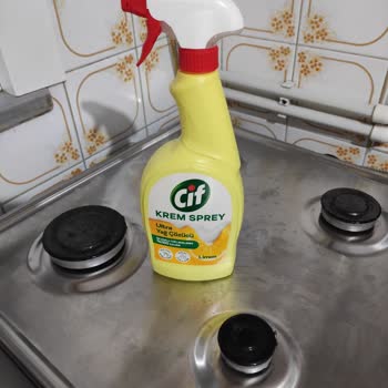 Cif Yağ Çözücü Kullandım Ocağım Lekeler İçin De Kaldı