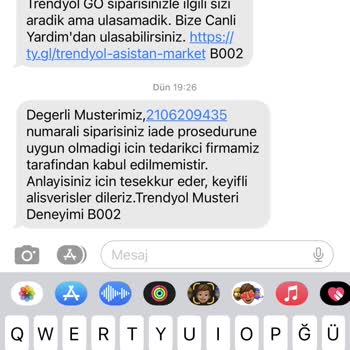 Trendyol Hızlı Market Son Kullanım Tarihi Geçmiş Ürün