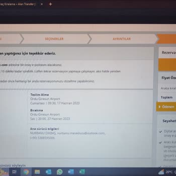 Pegasus'un Online Sayfasından Araç Kiralama