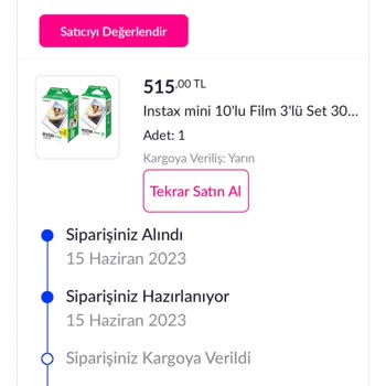 Desibela Dan 20 Gündür Kargolanmayan Satın Alma