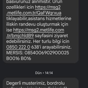 Metlife İzinsiz Sigorta Poliçesi Yapıyor.