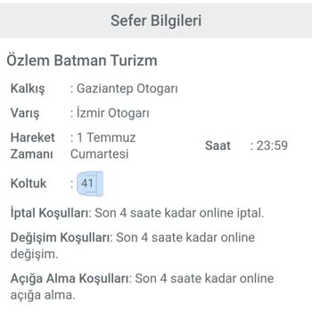 Obilet Olmayan Koltuk Satıyor