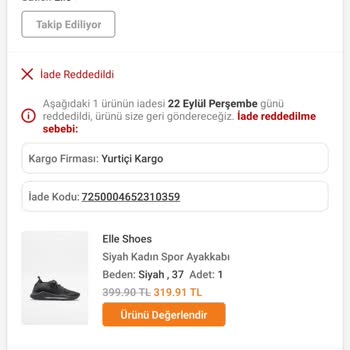Trendyol Üç Kez İade Reddi Sonrası Çözümsüzlük