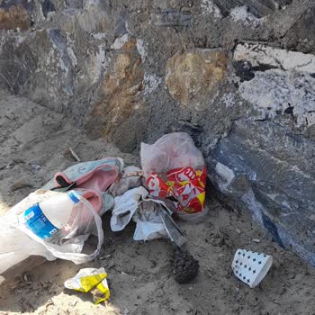 Kuşadası Belediyesi Milli Parkta Çöp Sorunu