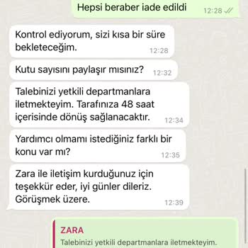 Zara İademi Gerçekleştirmiyor, Ürün Kutuda Bulunamadı Diyor