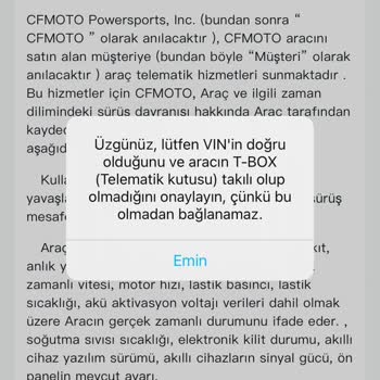 CFMOTO 250SR Navigasyon Sorunu