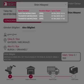Horoz Lojistik Bursa Gönderimi Getirmiyor