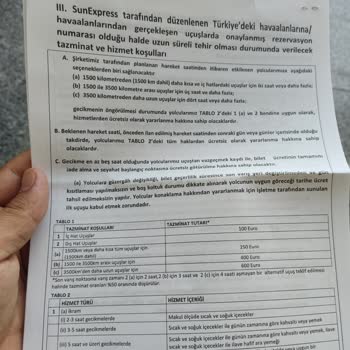 Sunexpress XQ7113 Uçuşu İle İlgili Mağduriyet