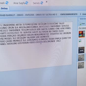 Onvo Televizyon Arızası 28.03.2023 Ten Arızalı Bugün Ayın 03.07.2023