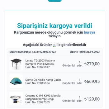 A101 Ürün Siparişinin Gönderilmemesi