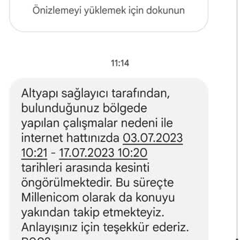 Millenicom Altyapısı Sorunu Yüzünden İnternet Kesilmesi Durumu