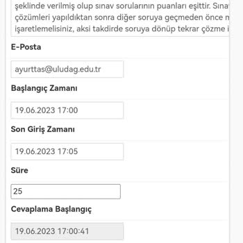 Odev.hatti (Instagram) Analiz Ve Metrik Uzaylar Sınavı Ücret İadesi