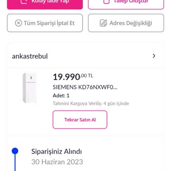 Pazarama Gönderilmeyen Ürün Sıkıntısı