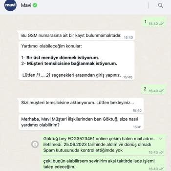 Mavi Online Hediye Kartı Problemi
