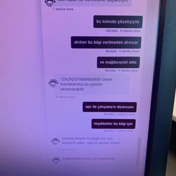 UPS Türkiye Teslim Edilmeyen Kargo