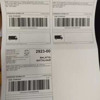 UPS Türkiye Teslim Edilmeyen Kargo