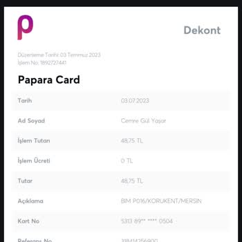 Papara Kartımdan İki Kere Para Çekildi