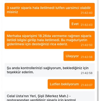 Migros Yemek Siparişin İletilmemesi Ve Ücret İadesinin Yapılmaması