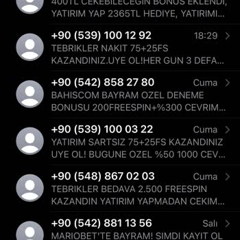 Turkcell Kullanıyorum Günde 10 Defa Yabancı Numaralardan SMS Geliyor