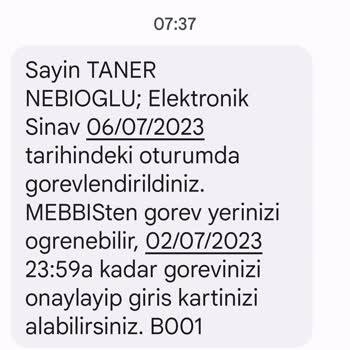 Milli Eğitim Bakanlığı (MEB) E Sınav Görevlendirmesi