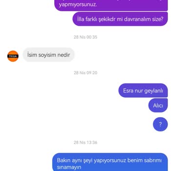 Tuba Mutioğlu İade Veya Değişim Yapmaması