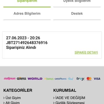 By Melis Butik Daha Kargoya Verilmeyen Yanlış Ürün İçin Sipariş İptali