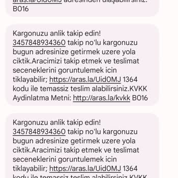 Aras Kargo Teslim Edilmeyen Kargoyu Teslim Edilmiş Göstermesi
