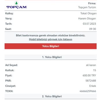 Topçam Turizm Sorumsuzluk Ve Mağduriyet