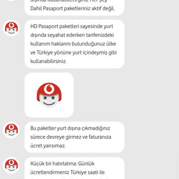 Vodafone Her Şey Dahil Pasaport Hizmeti İstek Dişi Para Tahsilatı