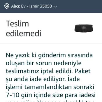 Amazon.com Satın Aldığım Ürünümü Teslim Etmeyip Mağdur Ediyor