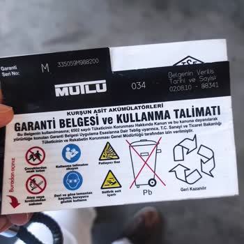 Mutlu Akü Ürünün Arkasında Durmadı.