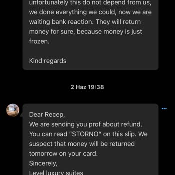 Booking 2 Ödeme Aldı Ve İade Yapmadı.