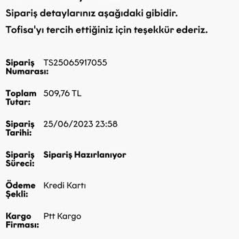 Tofisa.com Dan Alışveriş Yaptım, Parayı Alıp Ürünleri Göndermediler