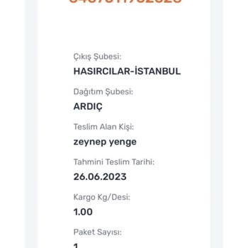 Aras Kargo Kargomu Başkasına Teslim Etmiş