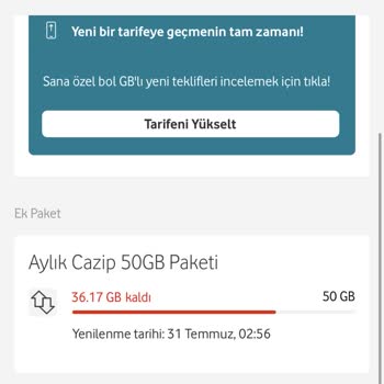 Vodafone Limitsiz Paket Hotspot Limiti