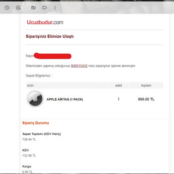 Ucuzbudur.com Siparişimi Gerekçe Göstermeden İptal Etti
