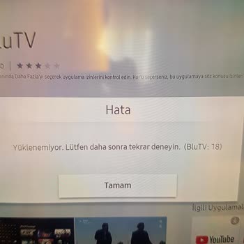 Samsung TV Netflix, Prime Video Hatası