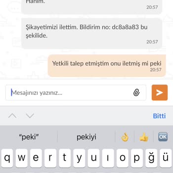 Trendyol Firma Şikayeti Hakkında Yetkili Talebi Ve Kaydımın Çözümlenmemesi
