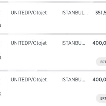 Otojet Karttan Fazla Çekilen Tutar