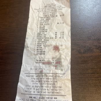 Burger King Saygısızlık Ve Hakaret