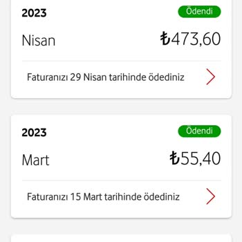 Vodafone Katlanarak Artan Faturalar