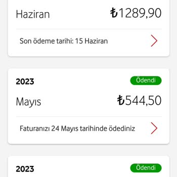 Vodafone Katlanarak Artan Faturalar