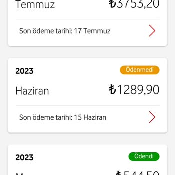 Vodafone Katlanarak Artan Faturalar