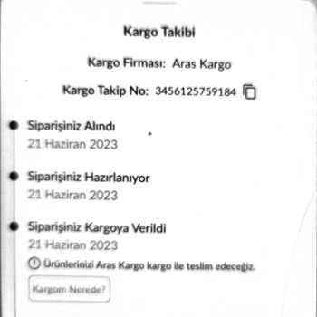 Aras Kargo Kargomun Kayıp Olduğunu Söylüyor
