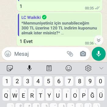 LCW Çark Kuponu Kullanılmıyor