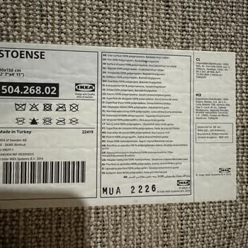 IKEA’dan Aldığımız Halı Sökülüyor