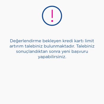 Vakıf Katılım Bankası Sonuçlandırılmayan Kredi Kartı Limit Arttırım Başvurusu