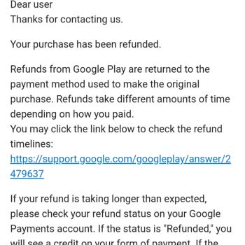 Google Play Geri Ödenen Paranın Hesaba Geçmemesi