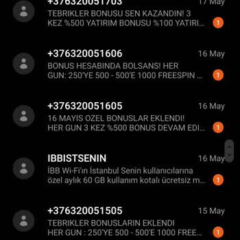 Vodafone Sürekli Bahis Ve Oyun Sitelerinden Gelen İstenmeyen Mesajlar
